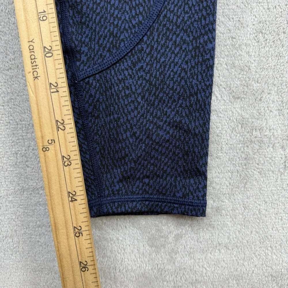 Athleta Rainier Textured Tight Women's S Navy Winter Running Cold Weather Hiking